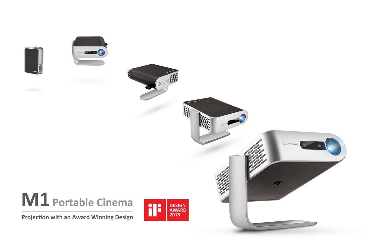 榮獲 iF 產品設計獎的 ViewSonic M1 是超輕型可攜式 LED 投影機 現貨特價發售$2