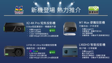 從戶外帳篷到蝸居電競房：ViewSonic投影機新機登場 玩盡影音極限空間！ M1 Max⎜LX60HD⎜X2-4K Pro⎜LX700-4K Ultra RGB